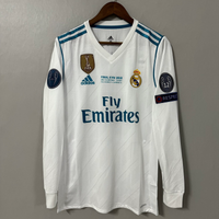 Real Madrid 2017/18 Home (UCL Final) Long-Sleeve Jersey - Player Edition
