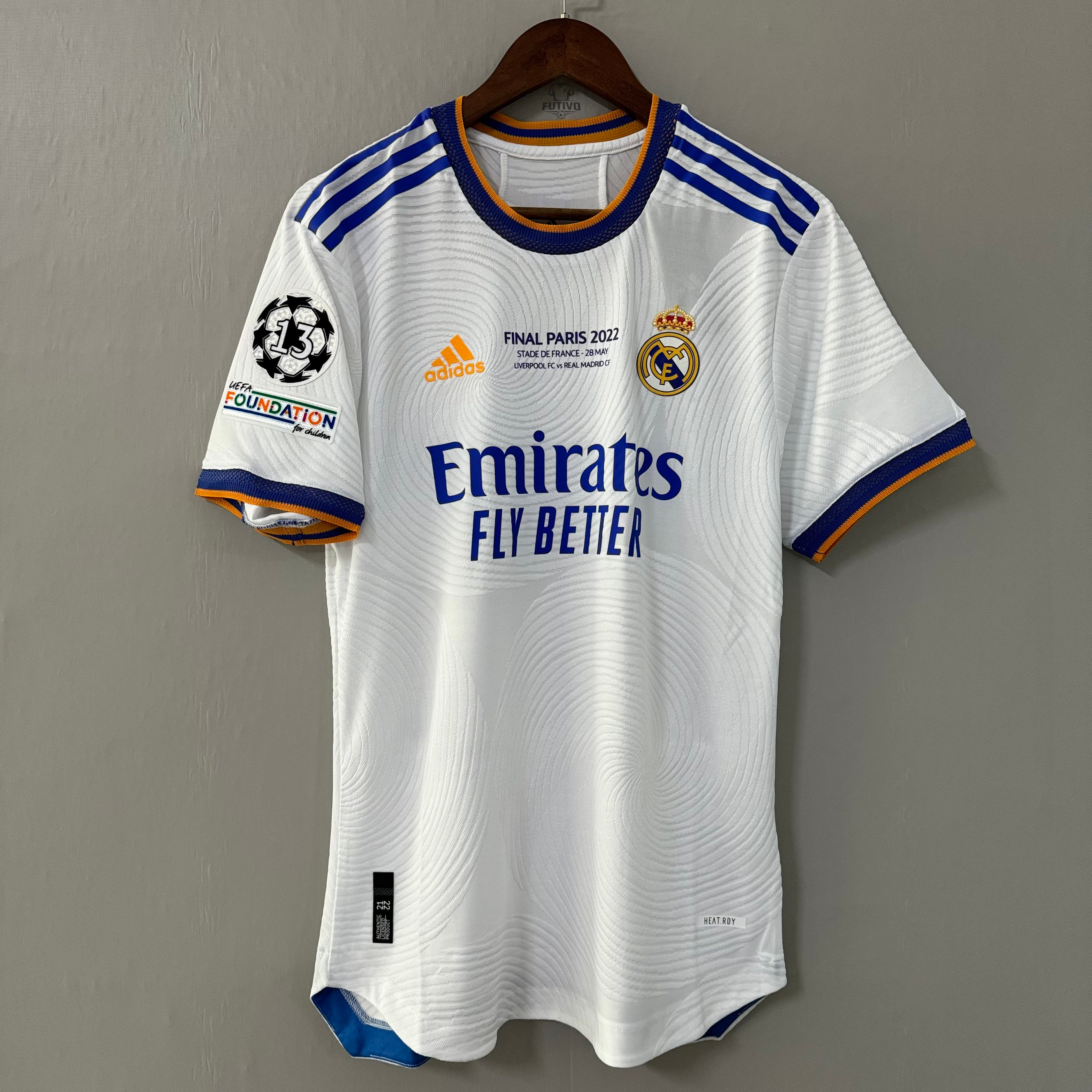 Real Madrid 2021/22 UCL Final Jersey – Player Edition | Futivo