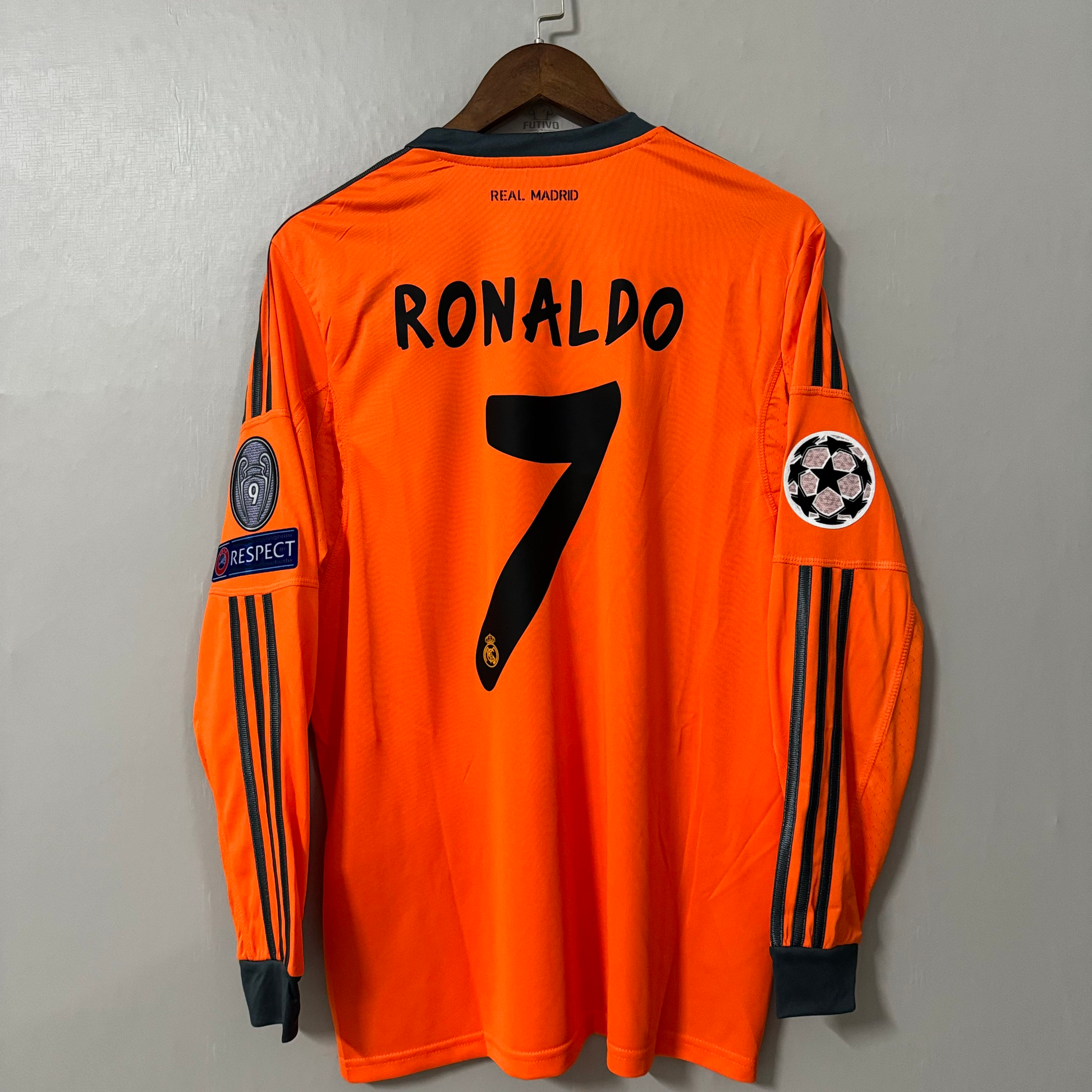 Real Madrid 2013/14 Away (Third Kit) Long-Sleeve Retro Jersey