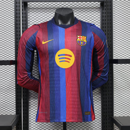 Barcelona 2026/27 Home Long-Sleeve Jersey – Player Edition