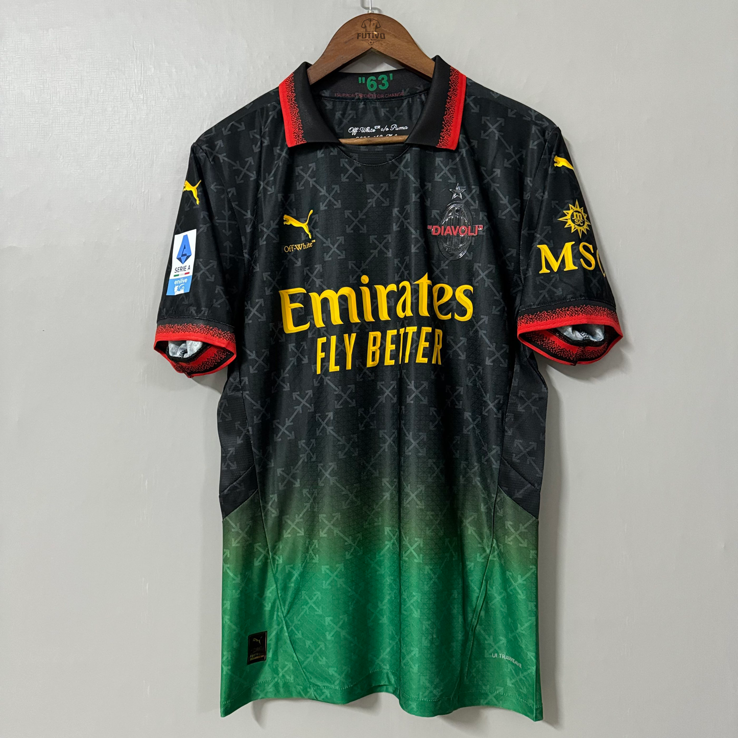 AC Milan 2025 X OFF WHITE Jersey – Player Edition