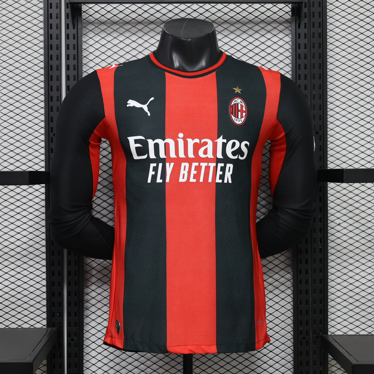 AC Milan 2026/27 Home Long-Sleeve Jersey – Player Edition