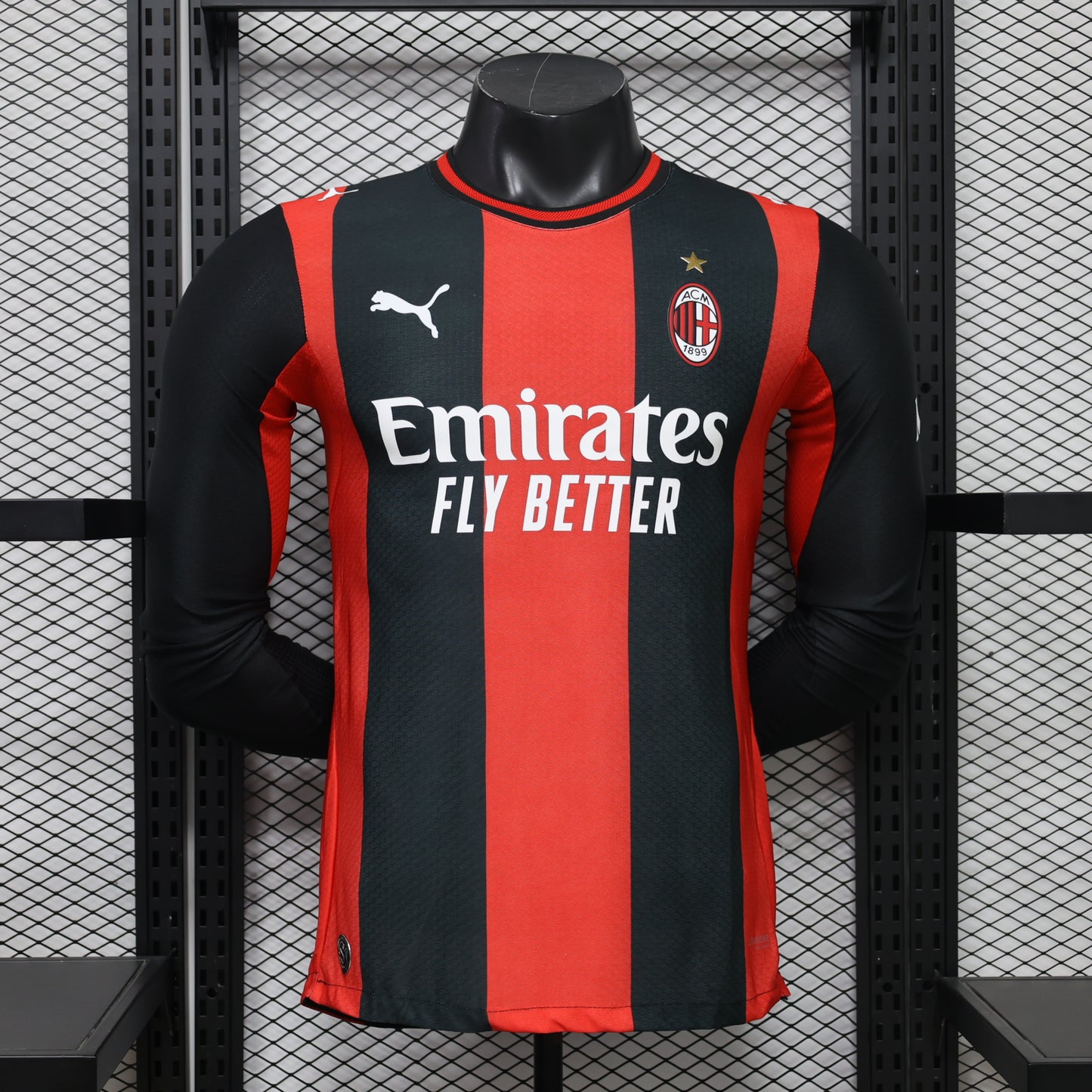 AC Milan 2026/27 Home Long-Sleeve Jersey – Player Edition