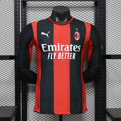 AC Milan 2026/27 Home Long-Sleeve Jersey – Player Edition