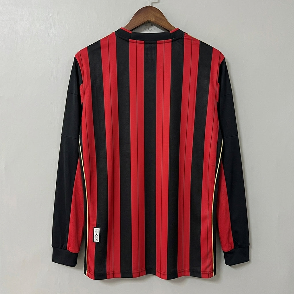 AC Milan 2013/14 Home Long-Sleeve Retro Jersey
