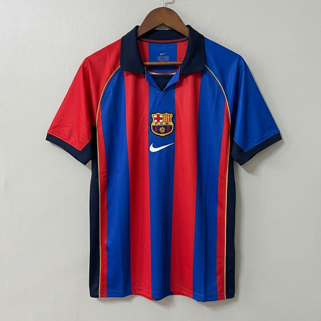 Barcelona 2001/02 Home Retro Jersey