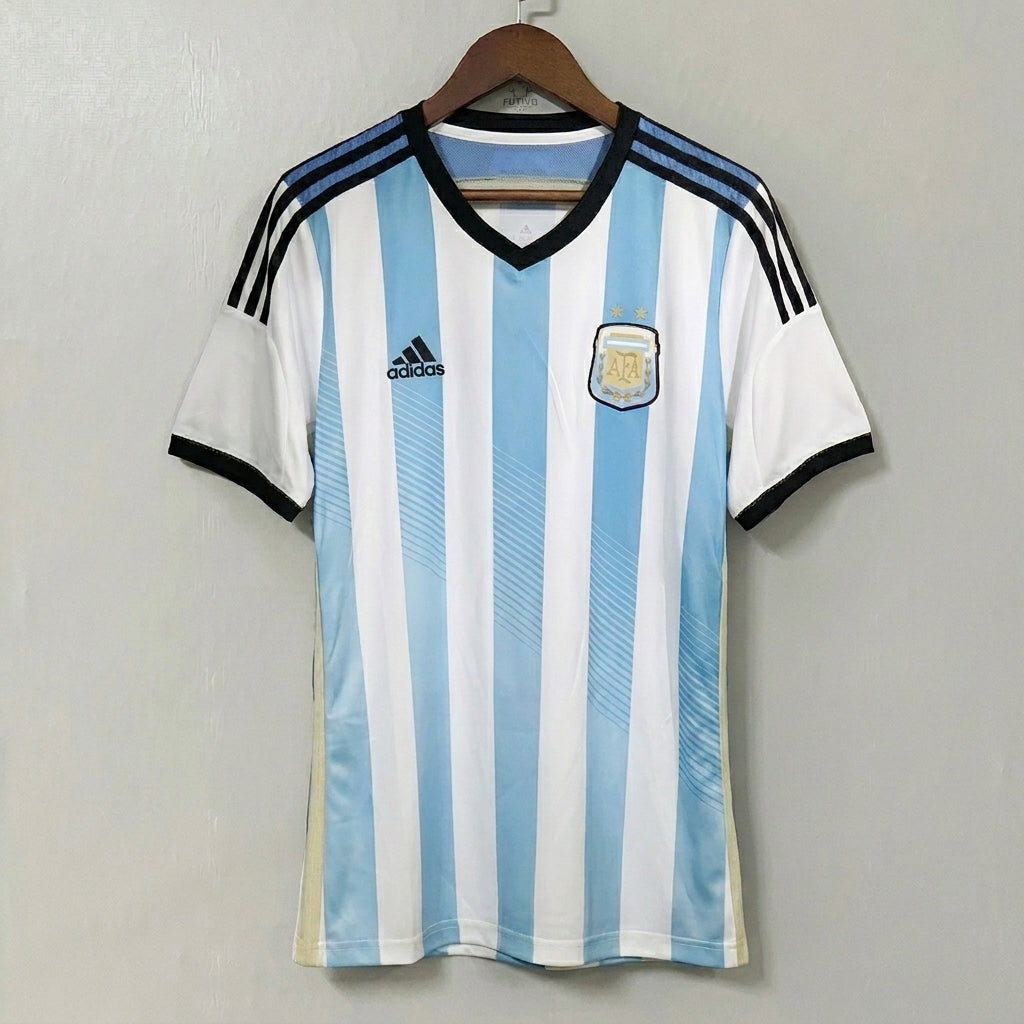 Argentina 2014 World Cup Home Retro Jersey – Player Edition