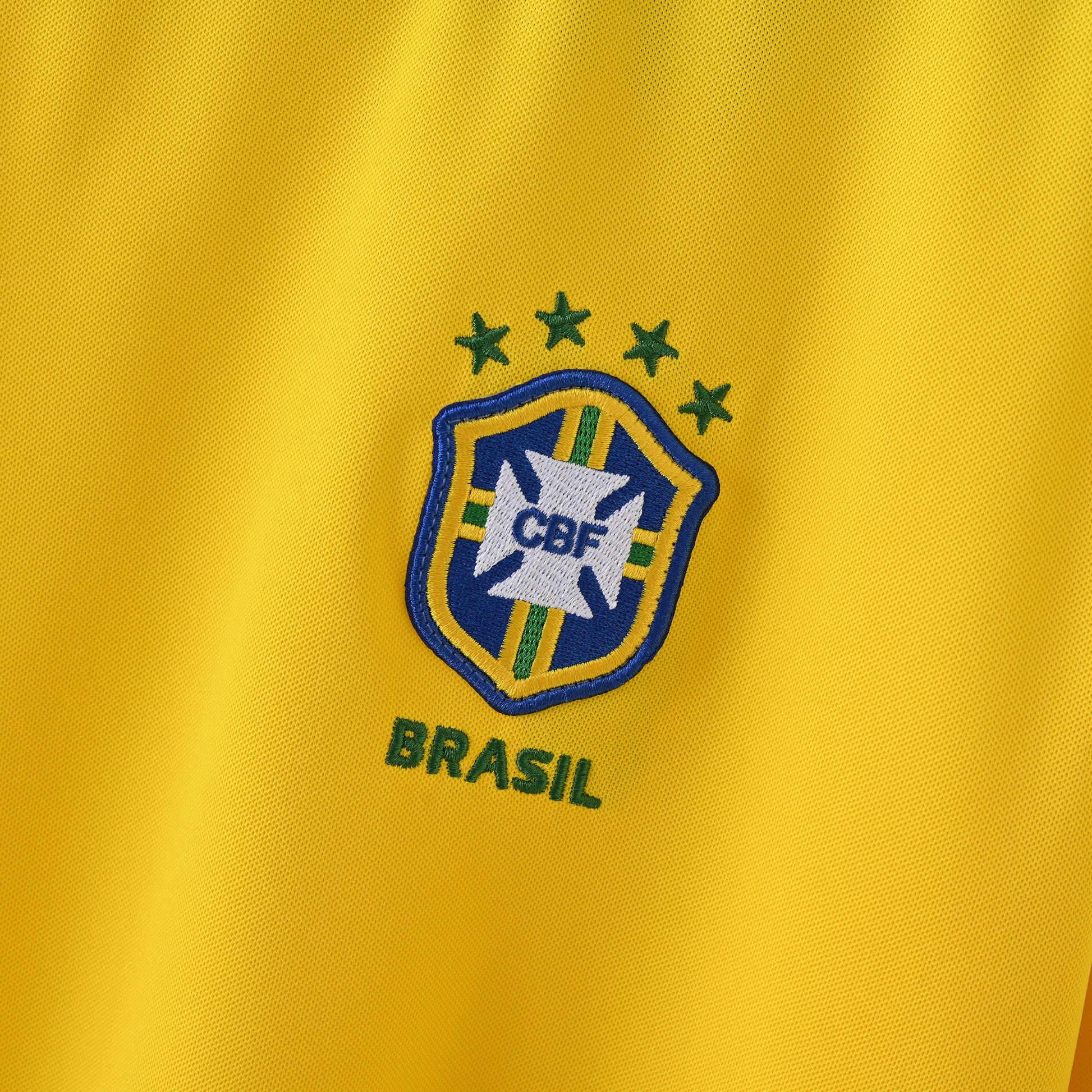 Brazil 1998 Home Long-Sleeve Retro Jersey