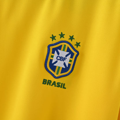 Brazil 1998 Home Long-Sleeve Retro Jersey