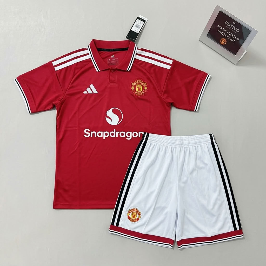 Manchester United 2026/27 Home Kids Kit