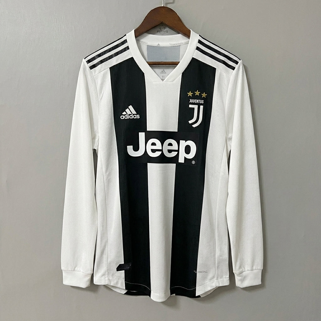 Juventus 2018/19 Home Long-Sleeve Jersey – Player Edition