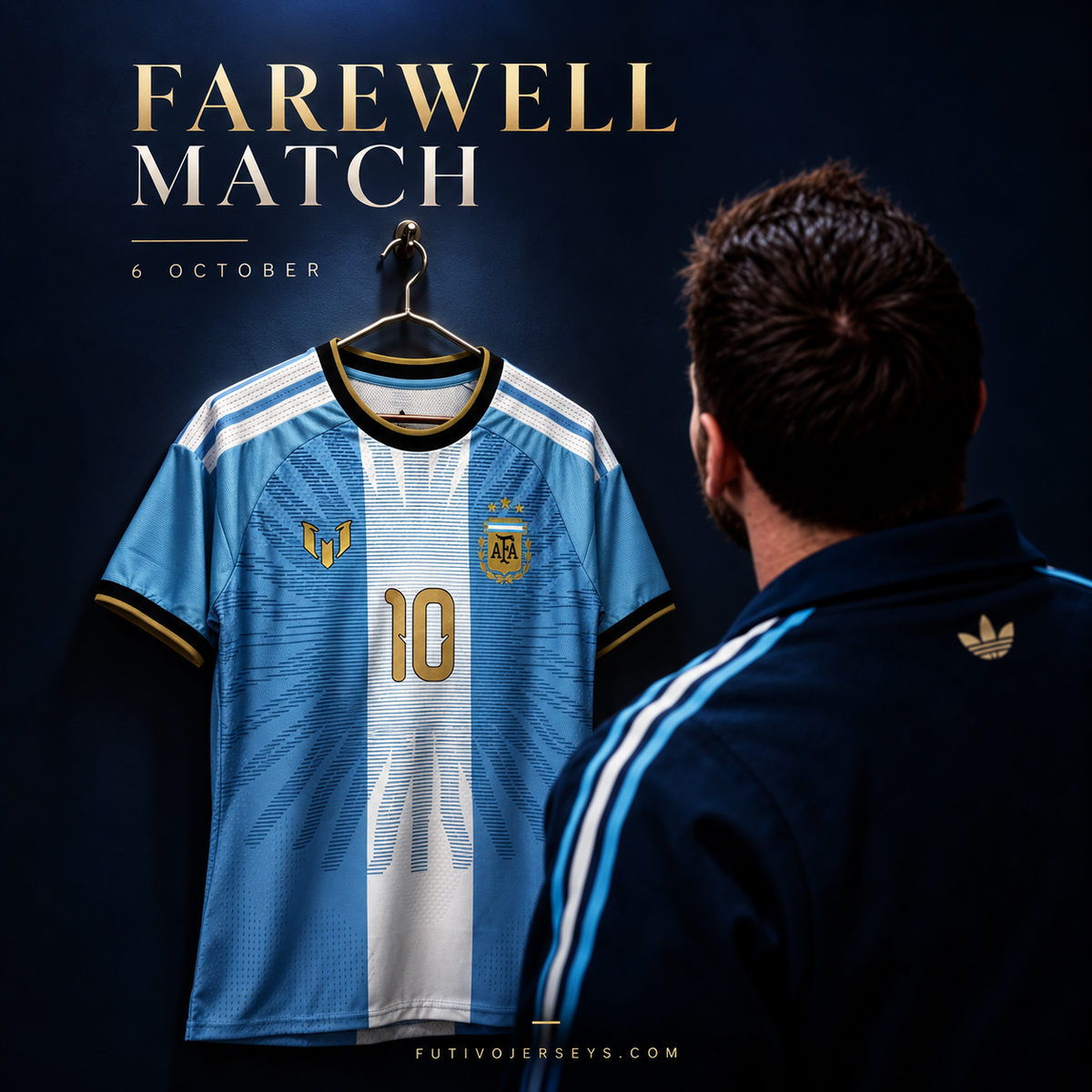 Argentina 2026 Lionel Messi Farewell Jersey – Player Edition