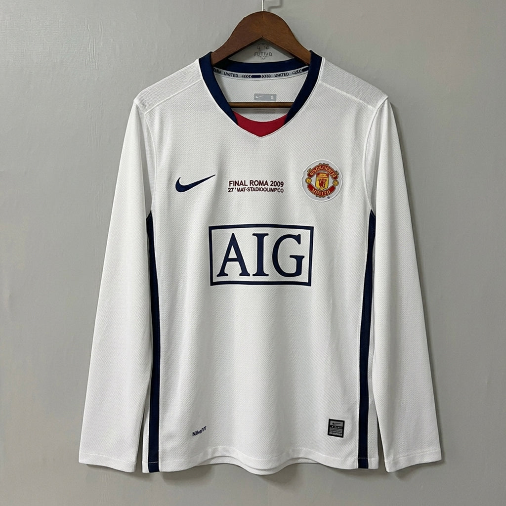 Manchester United 2008/09 Away (UCL Final) Long-Sleeve Retro Jersey