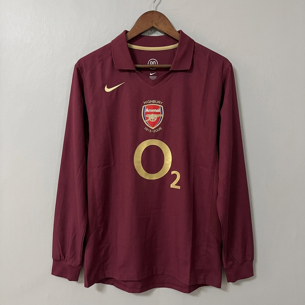 Arsenal 2005/06 Home Long-Sleeve Retro Jersey