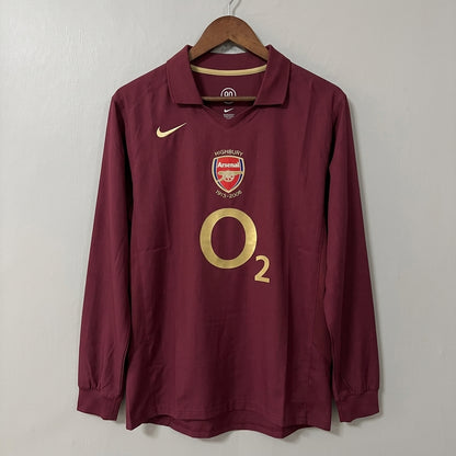 Arsenal 2005/06 Home Long-Sleeve Retro Jersey