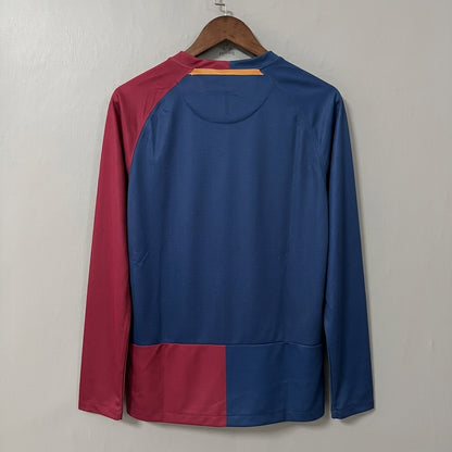 Barcelona 2008/09 Home (UCL Final) Long-Sleeve Retro Jersey